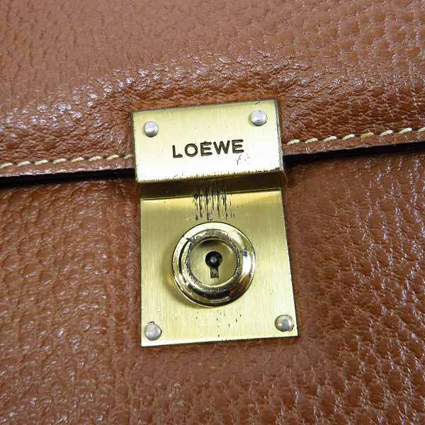 実際に弊社で買取させて頂いたLOEWE/ロエベ レザーブリーフケースの画像 6枚目