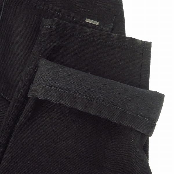 実際に弊社で買取させて頂いたHUGO BOSS/ヒューゴボス クロップト テーパード フィット ブラックデニム /29の画像 7枚目
