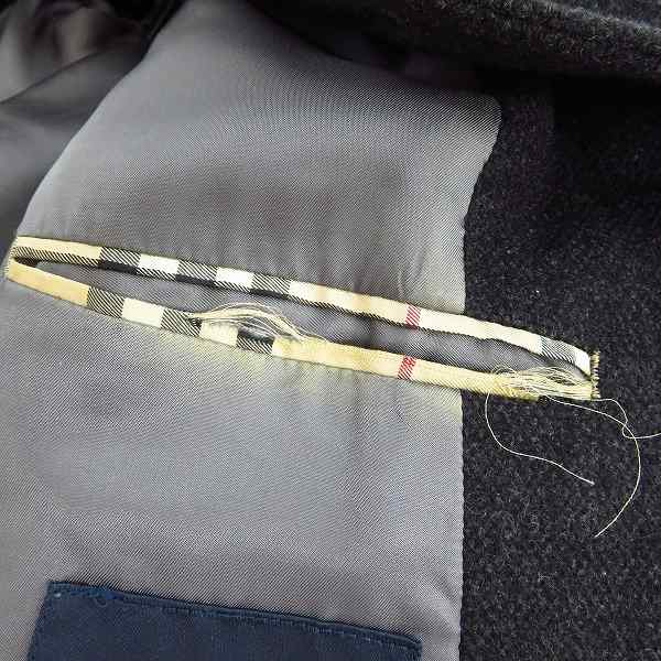 実際に弊社で買取させて頂いたBURBERRY LONDON/バーバリーロンドン カシミヤ混 ウールコート/ジャケット/LLの画像 5枚目