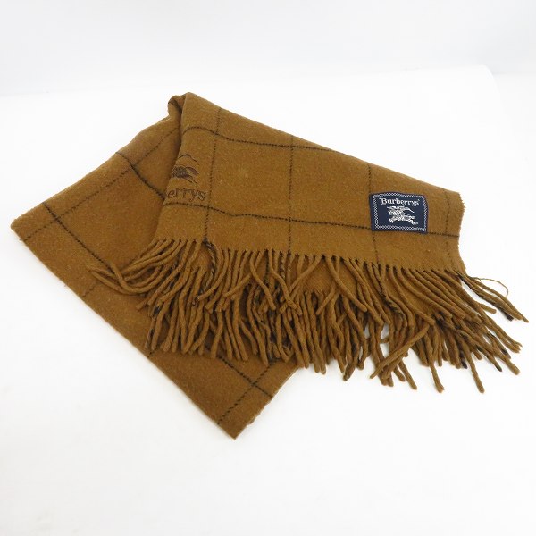 実際に弊社で買取させて頂いたBurberrys/バーバリーズ ウール チェック柄 ストール  