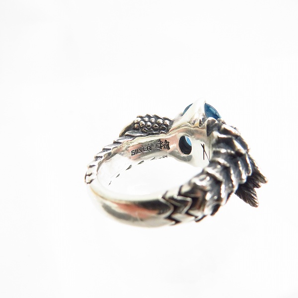 実際に弊社で買取させて頂いたBloody Mary/ブラッディマリー Noah/ノア リングｗ/ロンドンブルートパーズ 9号の画像 2枚目