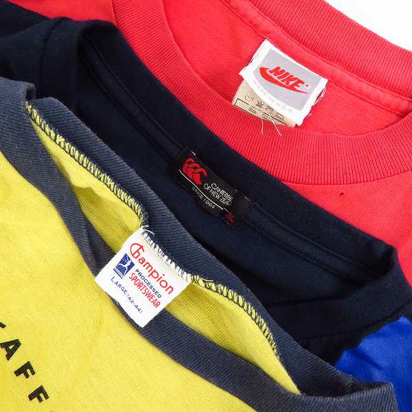 実際に弊社で買取させて頂いたNIKE/ナイキ CANTERBURY/カンタベリー Champion/チャンピオン プリント カットソー シャツ M-3L 3点セットの画像 2枚目