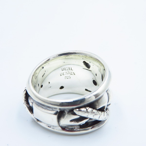 実際に弊社で買取させて頂いたDEAL DESIGN/ディールデザイン トライブスネークワイドリング/17.5号の画像 5枚目