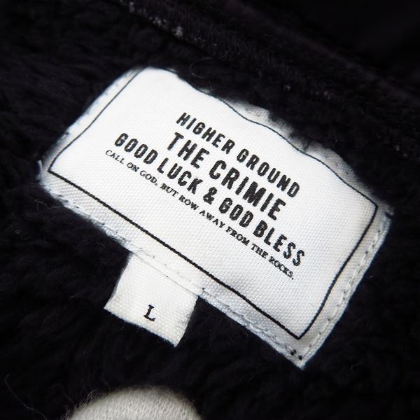 実際に弊社で買取させて頂いたTHE CRIMIE/クライミー ジップ フリースジャケット Lの画像 2枚目