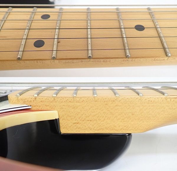 実際に弊社で買取させて頂いた★FGN/FUJIGEN/フジゲン J-Standard JOS-FM-M/FBT ストラトシェイプ ギグケース付の画像 4枚目