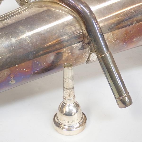 実際に弊社で買取させて頂いた★【ジャンク】YAMAHA/ヤマハ ユーフォニアム YEP-321S/YEP321S シルバー ハードケース付の画像 8枚目