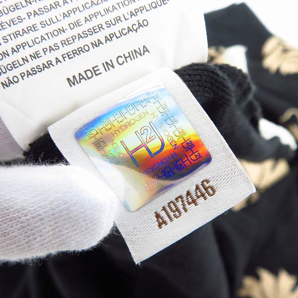 実際に弊社で買取させて頂いたHYDROGEN/ハイドロゲン ハイビスカス/スカル刺繍 ポロシャツ/XXLの画像 4枚目