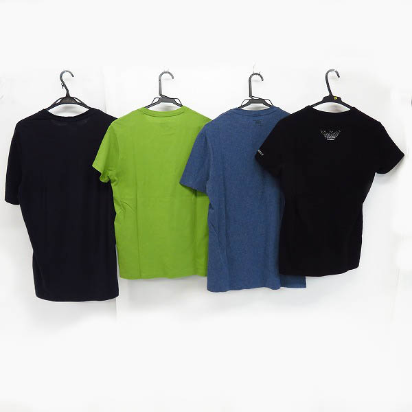 実際に弊社で買取させて頂いたEMPORIO ARMANI/ARMANI JEANS他 プリント/ロゴ/Vネック無地 Tシャツ/S/M/L 4点セットの画像 1枚目