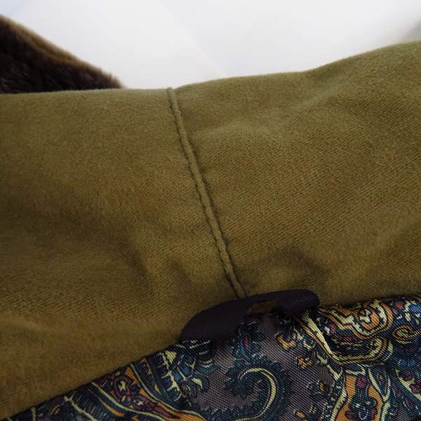 実際に弊社で買取させて頂いたBELSTAFF/ベルスタッフ ファー付き ジップアップコート/42の画像 4枚目