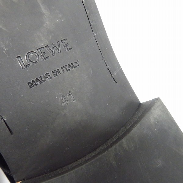 実際に弊社で買取させて頂いたLOEWE/ロエベ レースアップ レザー シューズ/41の画像 5枚目