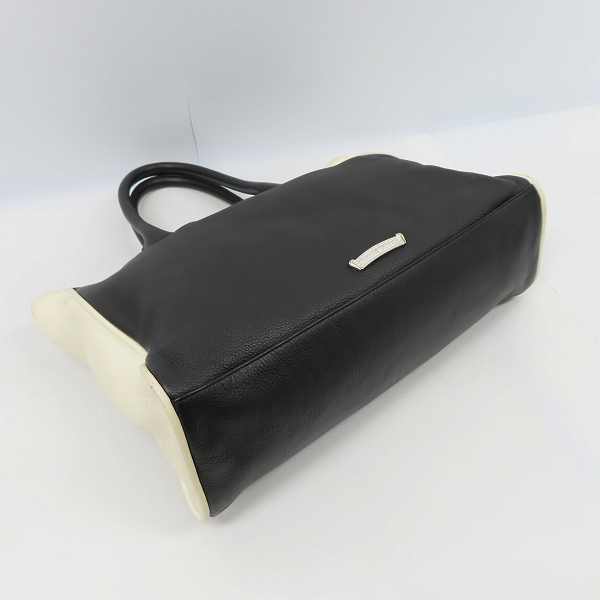 実際に弊社で買取させて頂いたCHROME HEARTS/クロムハーツ LADY LYNN/レディーリン エクストララージダガー バイカラーレザートートバッグの画像 3枚目