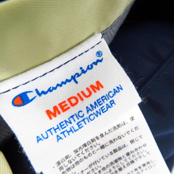 実際に弊社で買取させて頂いたChampion/チャンピオン×atmos/アトモス LAB REVERSIBLE JACKET/リバーシブルジャケット C8-S613 size：Mの画像 5枚目