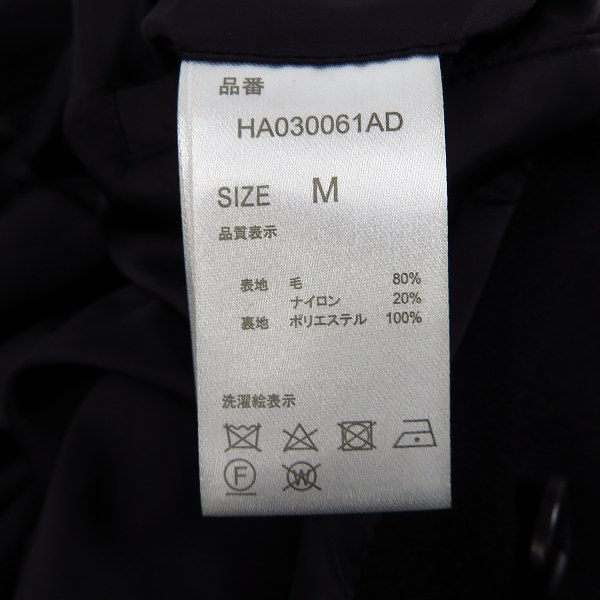 実際に弊社で買取させて頂いたHARE/ハレ ウール混チェスターコート HA030061AD/Mの画像 3枚目