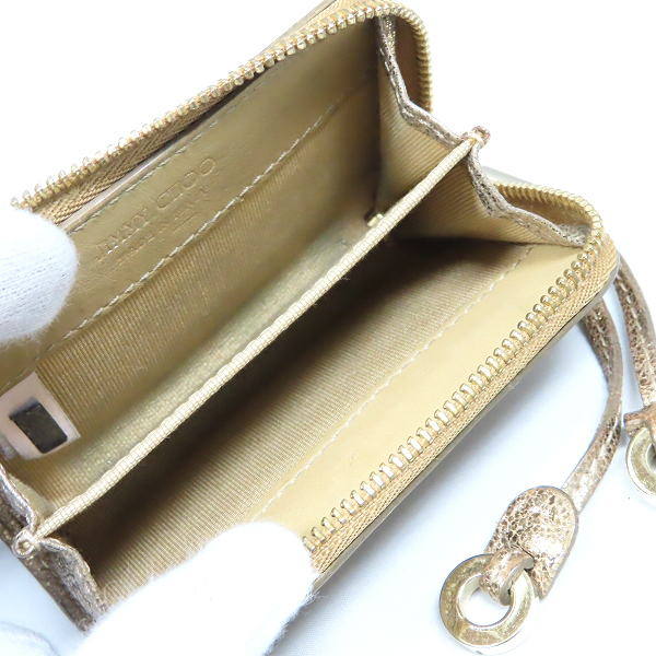 実際に弊社で買取させて頂いたJIMMY CHOO/ジミーチュウ スタースタッズ コインケース の画像 4枚目