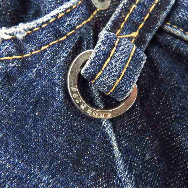 実際に弊社で買取させて頂いたBACKBONE/バックボーン 09ss ヴィンテージ加工デニムハーフパンツ/Mの画像 7枚目