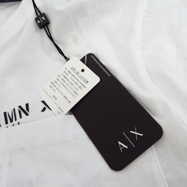 実際に弊社で買取させて頂いた【未使用】ARMANI EXCHANGE/アルマーニエクスチェンジ ロゴプリント ポケット クルーネックTシャツ XSの画像 8枚目