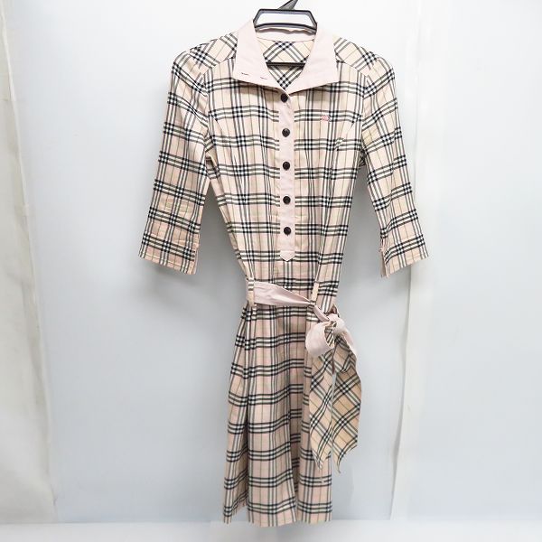 実際に弊社で買取させて頂いたBURBERRY BLUE LABEL/バーバリーブルーレーベル ワンピース チェック柄 38