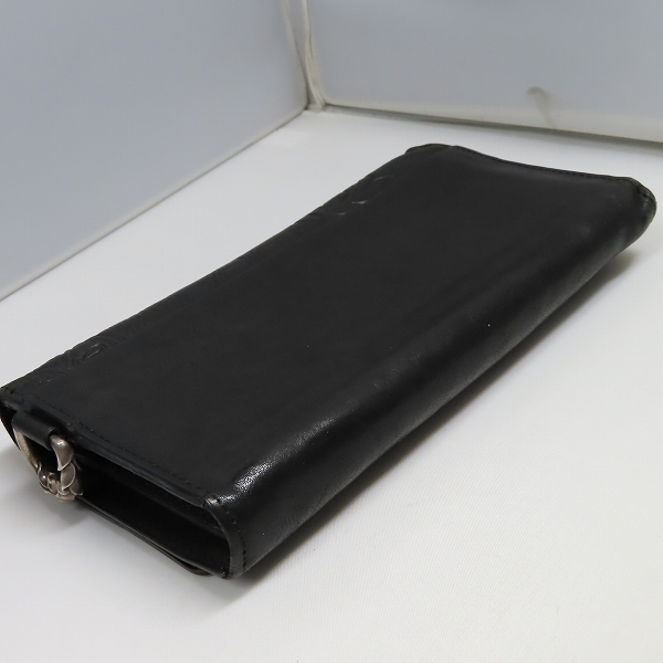 実際に弊社で買取させて頂いた【ギャランティ付き】Bloody Mary/ブラッディマリー BAKENEKO/化け猫 3フォールド レザーロングウォレット/財布の画像 4枚目