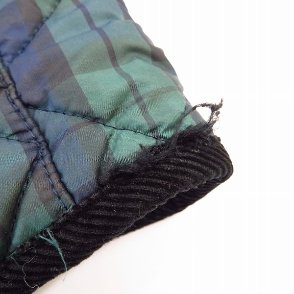 実際に弊社で買取させて頂いたEDIFICE×LAVENHAM/エディフィス×ラベンハム 別注 20周年 チェック柄 キルティングジャケット/36の画像 6枚目