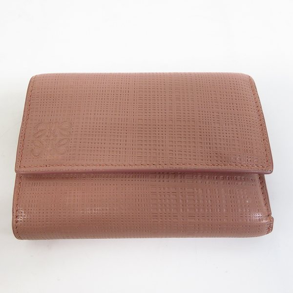実際に弊社で買取させて頂いたLOEWE/ロエベ 三つ折り 財布 コンパクトウォレット