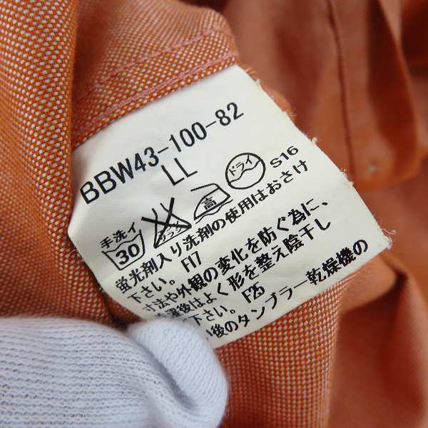 実際に弊社で買取させて頂いたBURBERRY LONDON/バーバリーロンドン 胸ポケット/ロゴ刺繍 ボタンダウン 長袖シャツ/LLの画像 3枚目