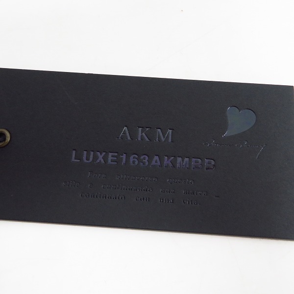 実際に弊社で買取させて頂いた【未使用】AKM×Brown Bunny/エーケーエム×ブラウンバニー LUXE163AKMBB リブパンツ ブラック系 FV021 PE003/Sの画像 4枚目