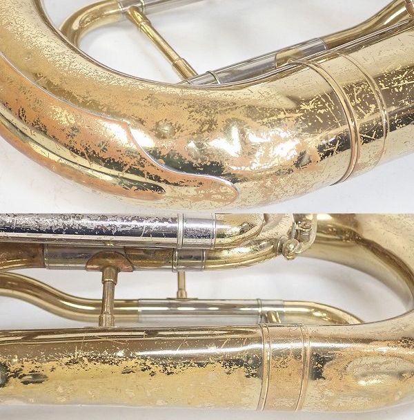 実際に弊社で買取させて頂いた★【ジャンク】YAMAHA/ヤマハ ユーフォニアム YEP-321/YEP321 ゴールド ハードケース付の画像 7枚目