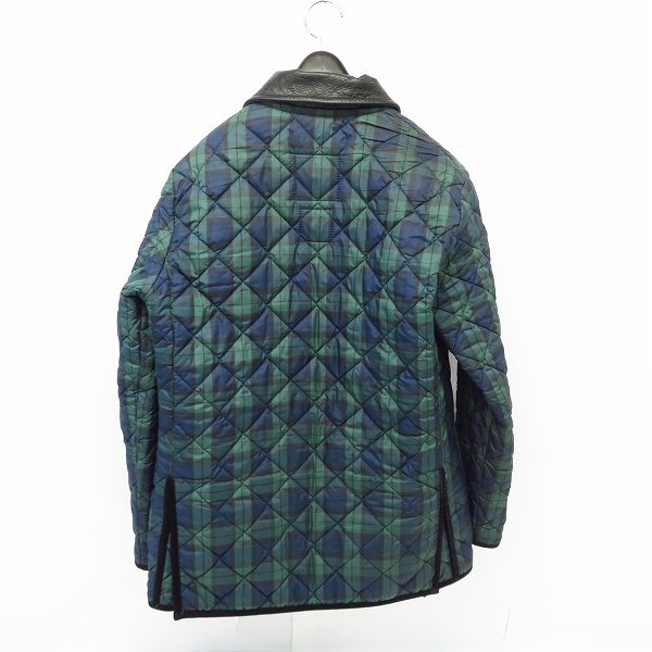 実際に弊社で買取させて頂いたEDIFICE×LAVENHAM/エディフィス×ラベンハム 別注 20周年 チェック柄 キルティングジャケット/36の画像 1枚目