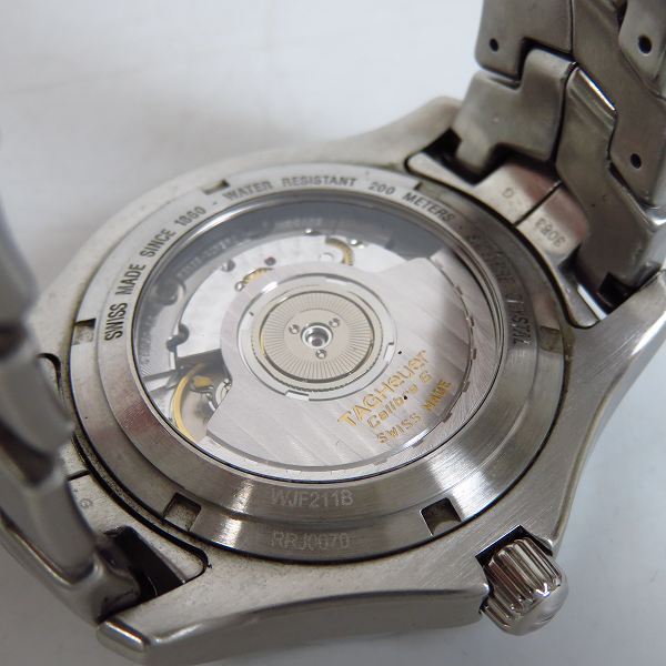 実際に弊社で買取させて頂いたTAG HEUER/タグホイヤー LINK Calibre 6 キャリバー オートマチック/WJF211Bの画像 4枚目