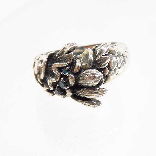 実際に弊社で買取させて頂いたBloody Mary/ブラッディマリー w/3ブルーダイヤ 06サマフェス限定 リング/16.5号