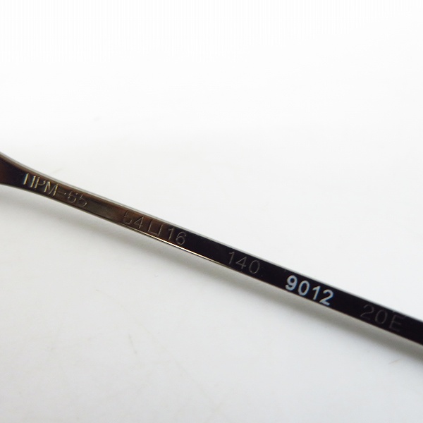 実際に弊社で買取させて頂いた999.9/フォーナインズ フルリム 眼鏡/メガネフレーム NPM-65の画像 4枚目