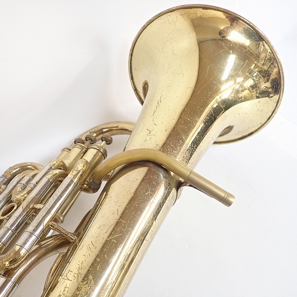 実際に弊社で買取させて頂いた★【ジャンク】YAMAHA/ヤマハ ユーフォニアム YEP-321/YEP321 ゴールド ハードケース付の画像 3枚目