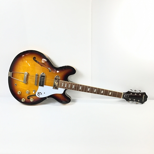 実際に弊社で買取させて頂いた★Epiphone/エピフォン Casino VS カジノ フルアコ エレキギター 動作確認済みの画像 1枚目