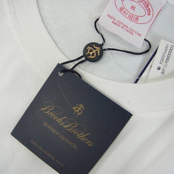 実際に弊社で買取させて頂いた【未使用品含む】BROOKS BROTHERS/ブルックスブラザーズ 半袖 ロゴ Tシャツ/XL 4点セットの画像 3枚目