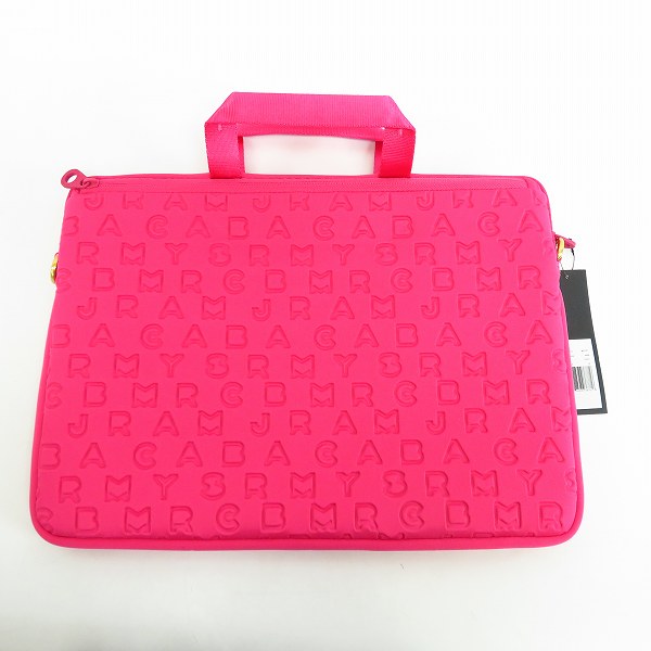 実際に弊社で買取させて頂いた【未使用】MARC BY MARC JACOBS/マークバイマークジェイコブス 2WAY PCケース/ブリーフケース ピンク系 M6131021の画像 1枚目