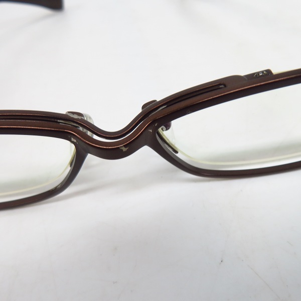 実際に弊社で買取させて頂いた999.9/フォーナインズ 度入り眼鏡/メガネフレーム フルリム S-821Tの画像 7枚目