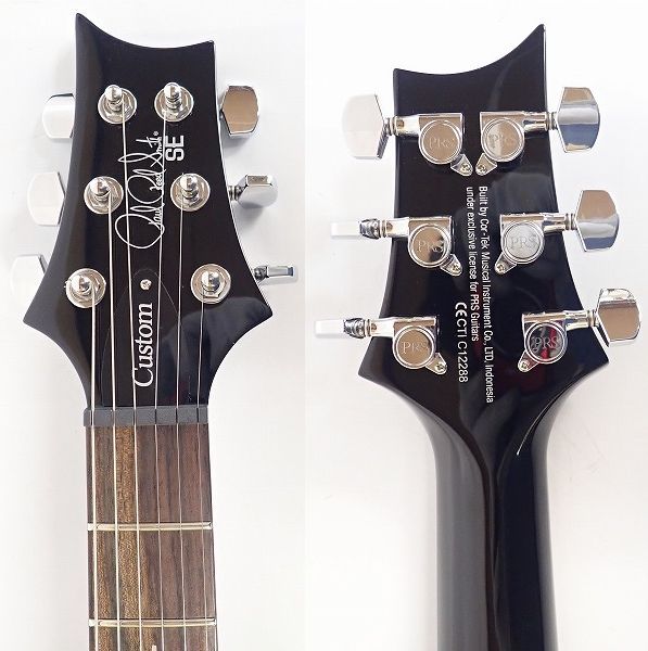 実際に弊社で買取させて頂いた★PRS/Paul Reed Smith/ポールリードスミス SE Custom 24 バードインレイ ギグケース付 の画像 2枚目