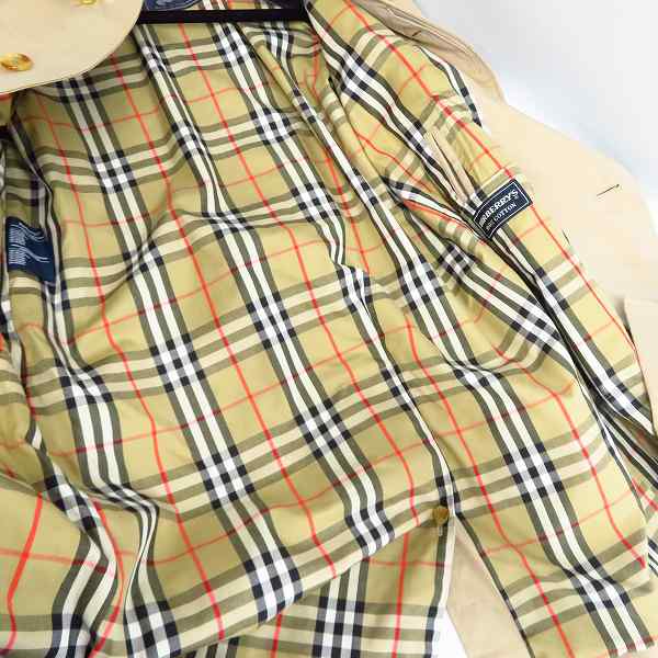 実際に弊社で買取させて頂いたBurberry’s/バーバリーズ 裏地チェック柄 ステンカラーコート size：44の画像 5枚目