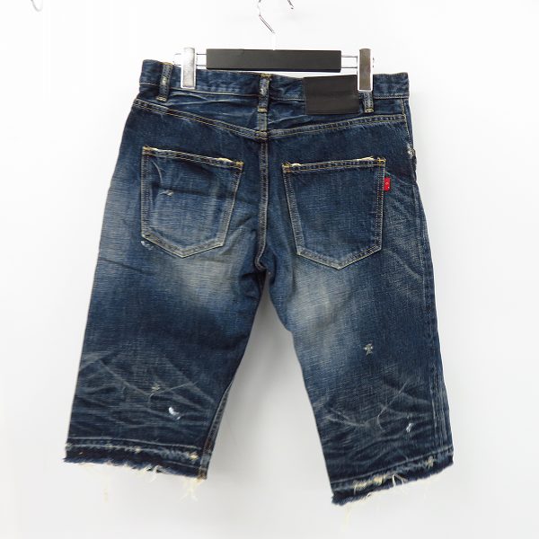 実際に弊社で買取させて頂いたBACKBONE/バックボーン 09ss ヴィンテージ加工デニムハーフパンツ/Mの画像 1枚目