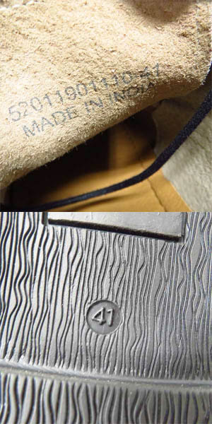 実際に弊社で買取させて頂いたalfredoBANNISTER IN/アルフレッドバニスターイン レースアップ プレーントゥ レザーシューズ ブラック/黒 Size：41の画像 5枚目