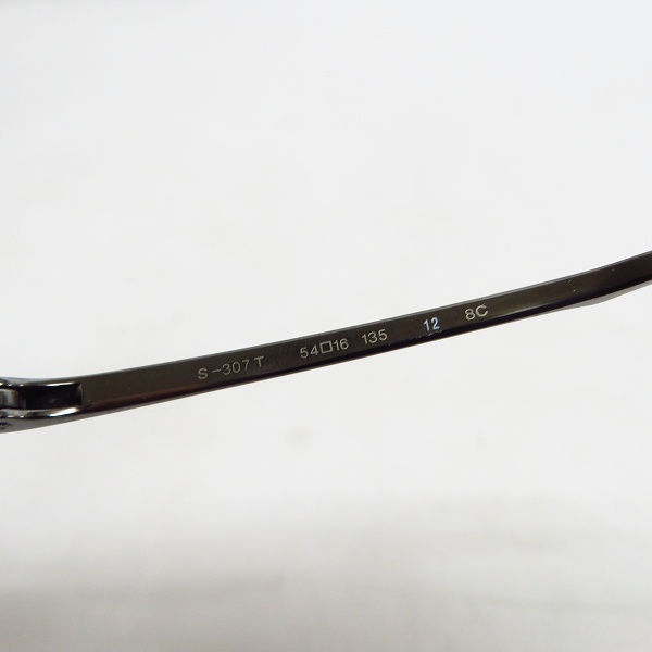 実際に弊社で買取させて頂いた999.9/フォーナインズ 度入り 眼鏡/メガネフレーム チタニウム S-307Tの画像 4枚目