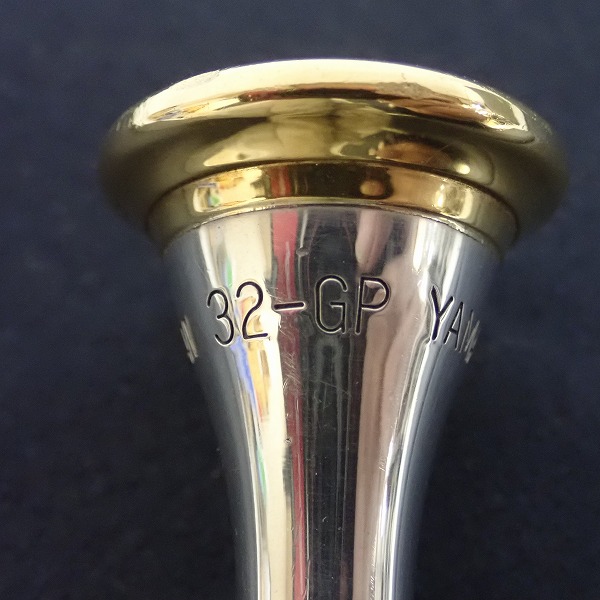 実際に弊社で買取させて頂いたYAMAHA/ヤマハ HR-32-GP Customカスタム フレンチホルン用マウスピース 金メッキ リム の画像 1枚目