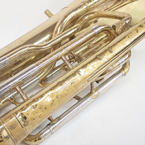 実際に弊社で買取させて頂いた★【ジャンク】YAMAHA/ヤマハ ユーフォニアム YEP-321/YEP321 ゴールド ハードケース付の画像 8枚目