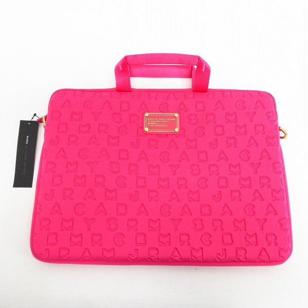 実際に弊社で買取させて頂いた【未使用】MARC BY MARC JACOBS/マークバイマークジェイコブス 2WAY PCケース/ブリーフケース ピンク系 M6131021