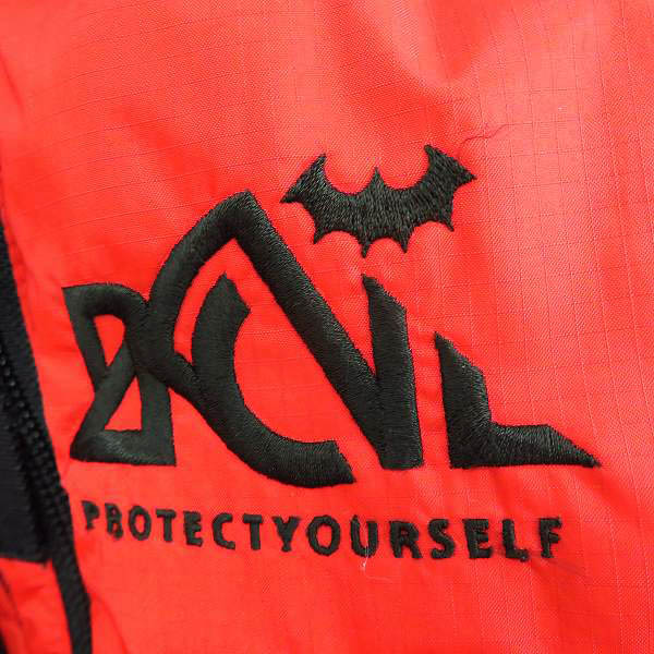 実際に弊社で買取させて頂いたBACK CHANNEL×NANGA/バックチャンネル×ナンガ 16AW HOODED DOWN JACKET 赤/Mの画像 5枚目