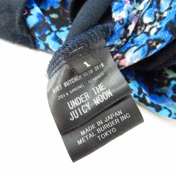 実際に弊社で買取させて頂いたDIET BUTCHER SLIM SKIN/ダイエットブッチャースリムスキン 総柄 Tシャツ/1の画像 3枚目