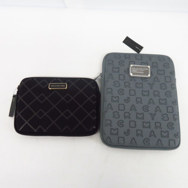 実際に弊社で買取させて頂いた【未使用】MARC BY MARC JACOBS/マークバイマークジェイコブス PC タブレットケース M0005246/M6PE024 2点セット