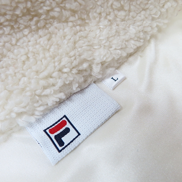 実際に弊社で買取させて頂いたFILA/フィラ GOLF 襟ボア ナイロンベスト/ボアトラックジャケット/ボアジャケット L 3点セットの画像 2枚目