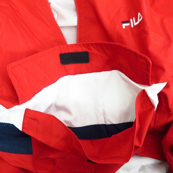 実際に弊社で買取させて頂いたFILA/フィラ 撥水加工 ハーフジップ アノラック パーカー FM4647/LLの画像 5枚目