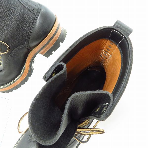 実際に弊社で買取させて頂いたWHITE'S BOOTS/ホワイツブーツ 375B SMOKE JUMPER スモークジャンパー ブラック 8.5Eの画像 4枚目